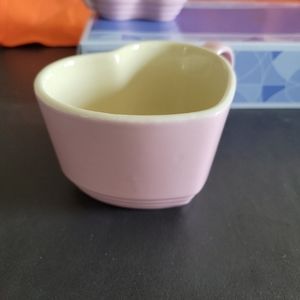 New Le Creuset Satin Pink Heart Mug